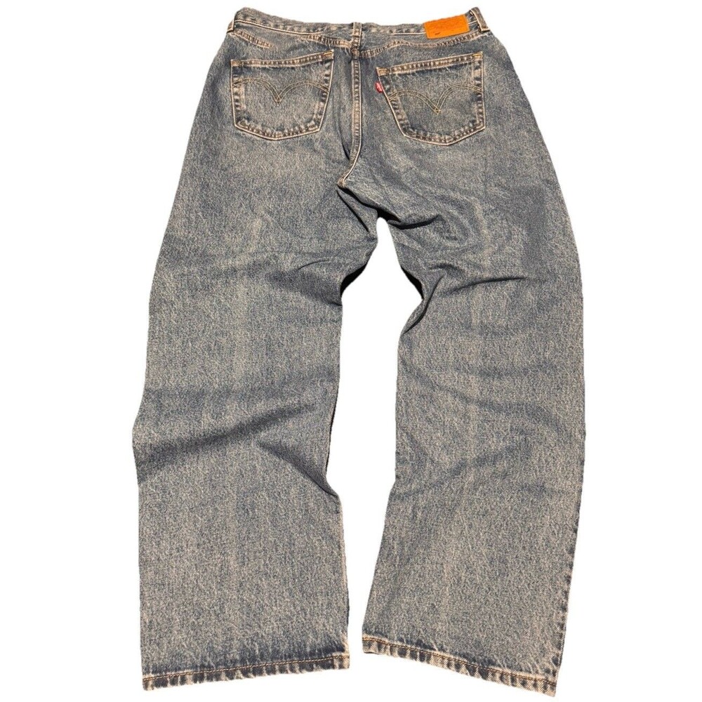 Levi’s Premium Big E 501 Blue Denim Jeans Mens 31x30 Levi Strauss Grunge Y2K Ska
